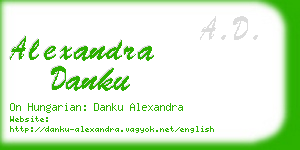 alexandra danku business card